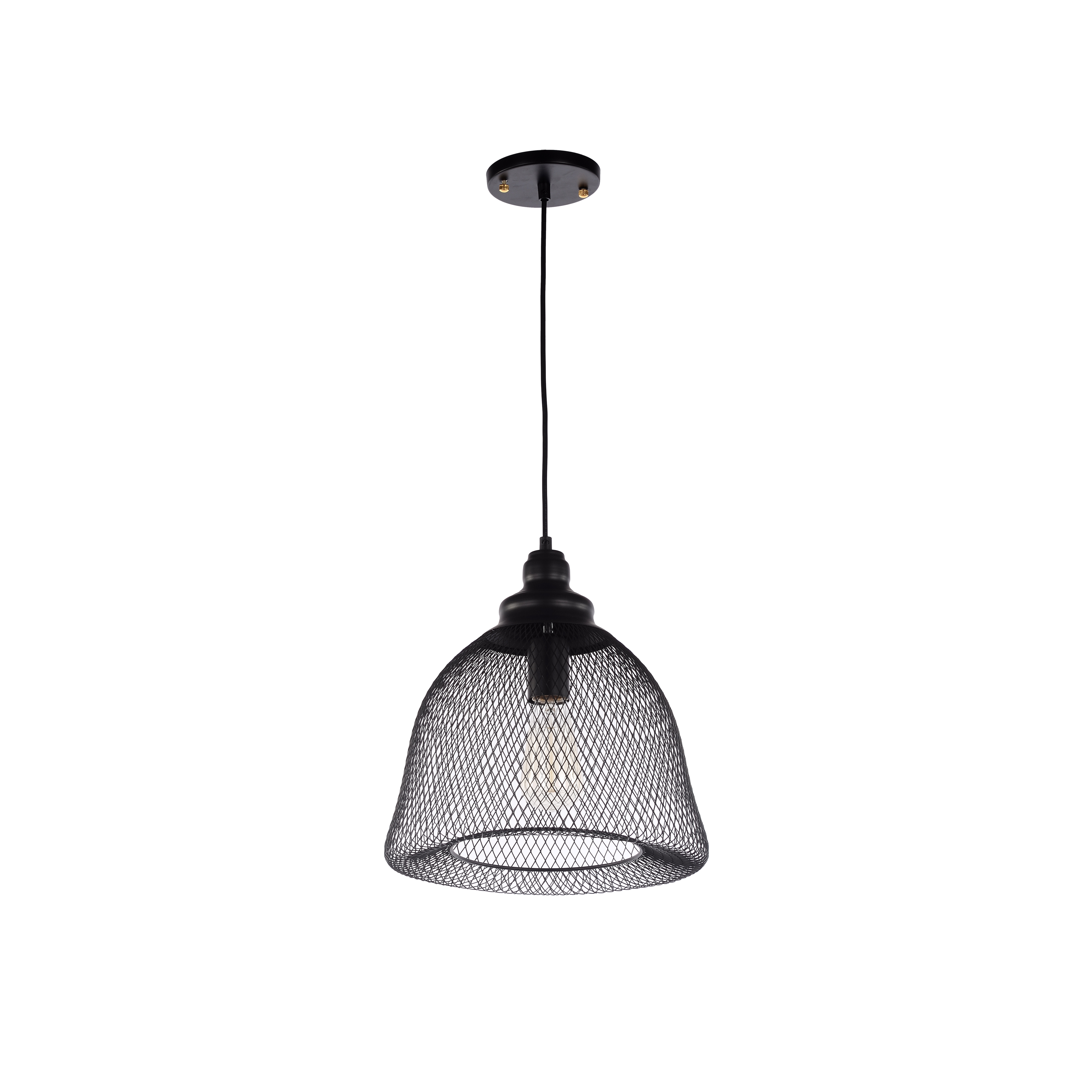 bell pendant light black