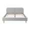 Nolan King Bed in Silver Fox with 2 Dallas Bedside Tables - 2