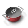 SMEG Casserole with Lid - Red (2 Sizes) - 4