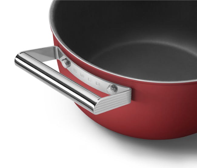SMEG Casserole with Lid - Red (2 Sizes) - 7