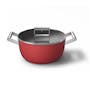 SMEG Casserole with Lid - Red (2 Sizes) - 3