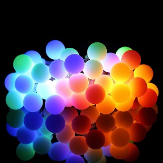 Mini Globe String Lights 6m - Assorted Colors - 2