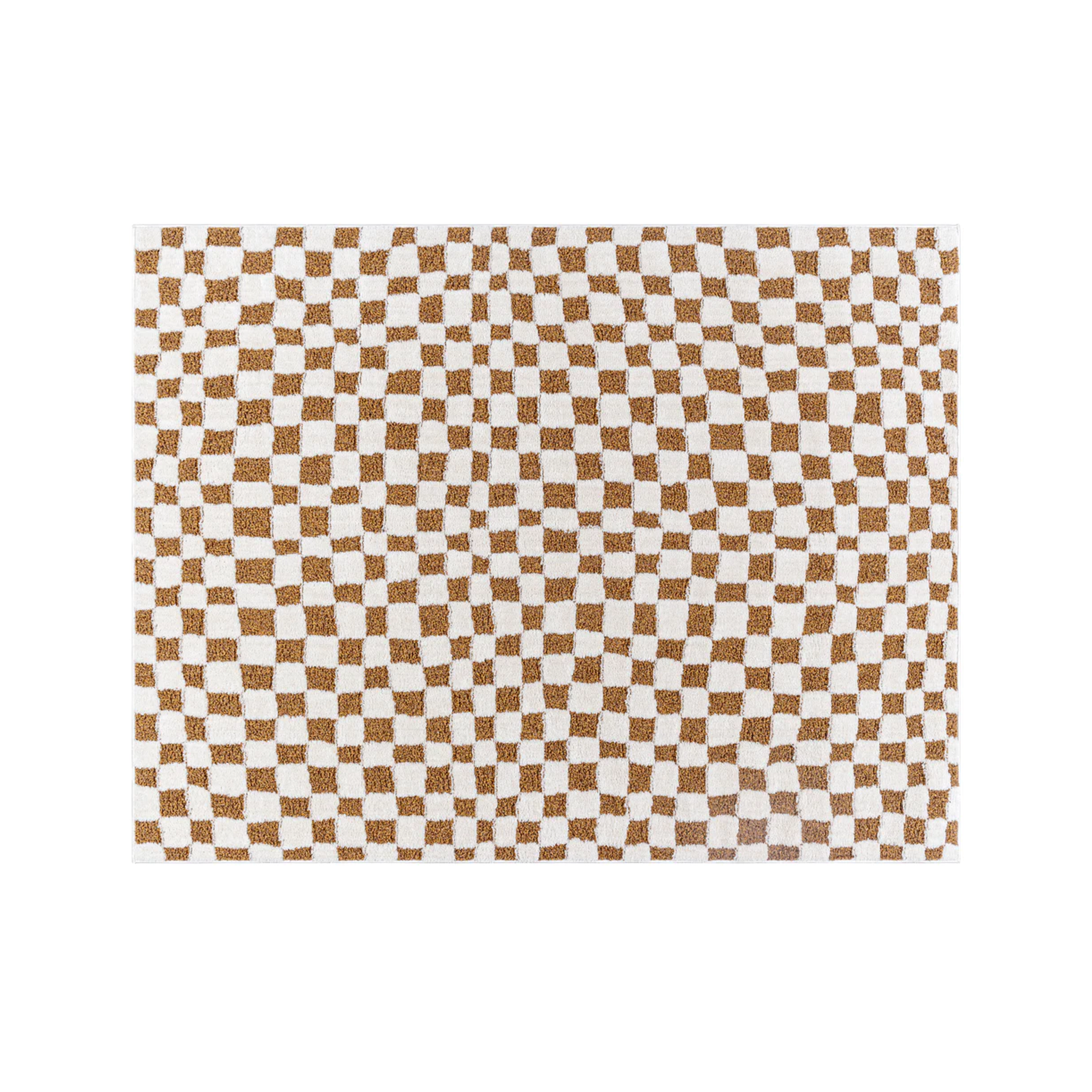 Adler Low Pile Checkerboard  Rug - Walnut (3 Sizes)