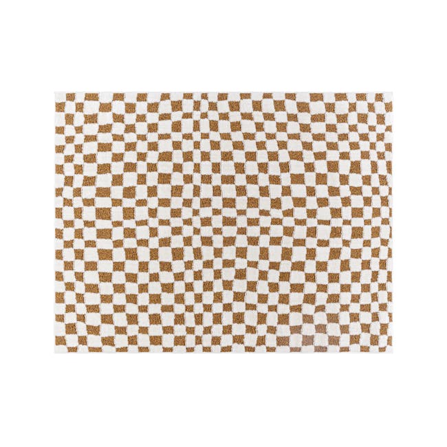 Adler Low Pile Checkerboard  Rug - Walnut (3 Sizes) - 0