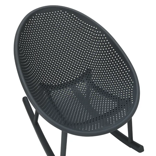 Coltas Rocking Chair - Dark Grey - 4