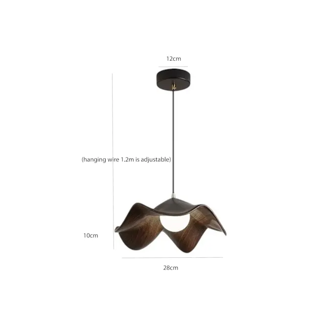 Abigail Pendant Lamp - Walnut - 8