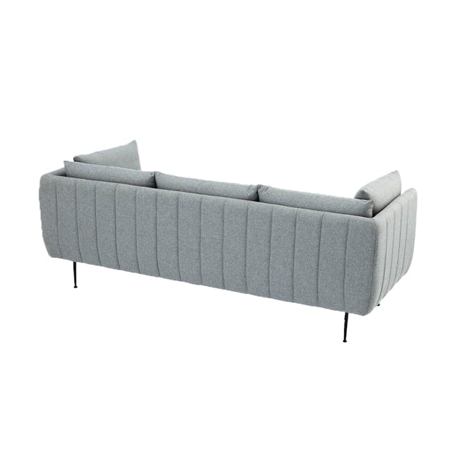 Esme 3 Seater Sofa - Silver (Fabric) - 1