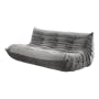 Hayward 3 Seater Low Sofa with Hayward 2 Seater Low Sofa - Warm Grey (Velvet) - 2