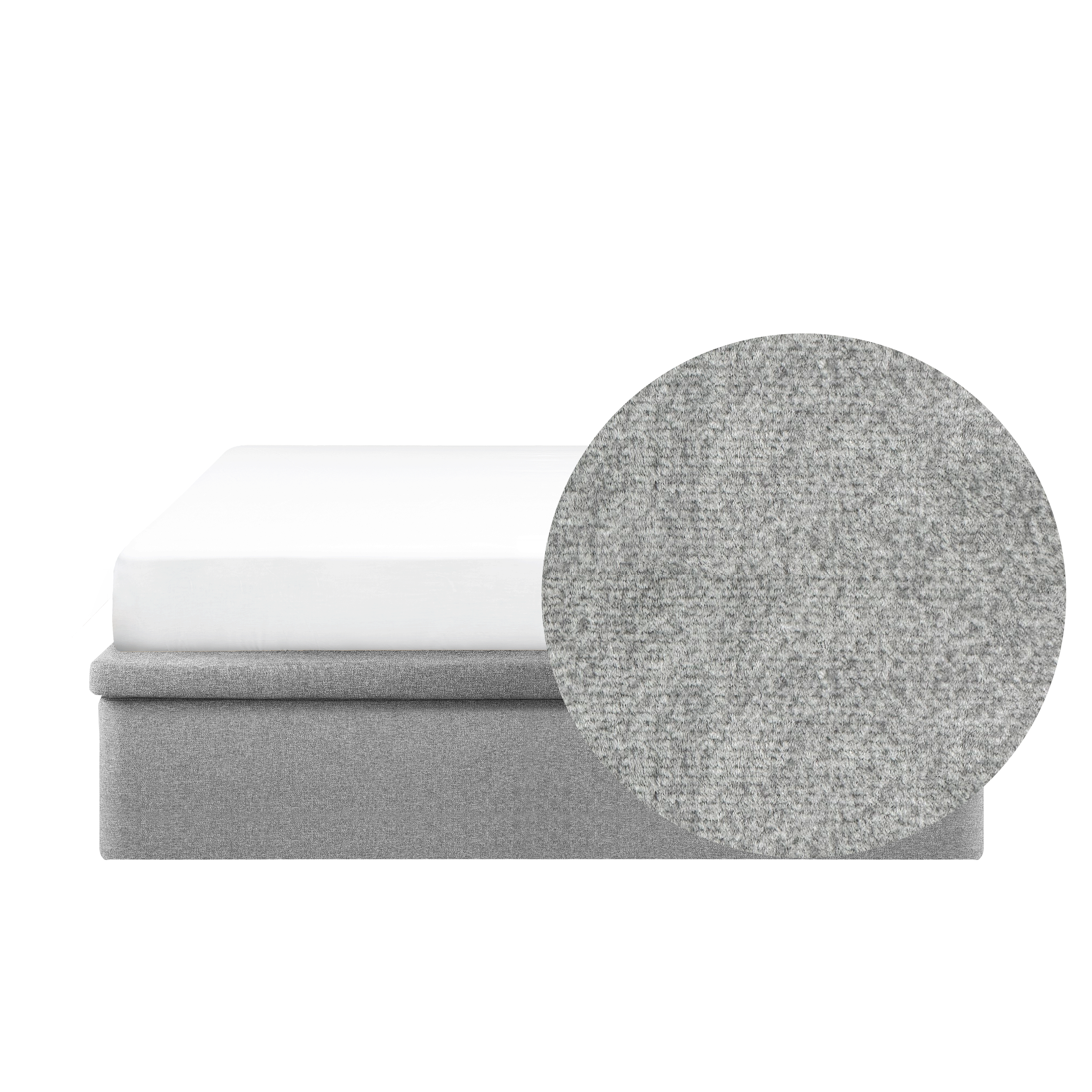 ESSENTIALS Queen Storage Bed - Mink Grey (Pet Friendly)