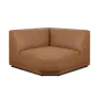 Milan 4 Seater Corner Extended Sofa - Caramel Tan (Faux Leather) - 7
