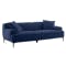 Brielle 3 Seater Sofa in Aurora Blue with Lucian Lounge Chair in Pewter Grey - 2