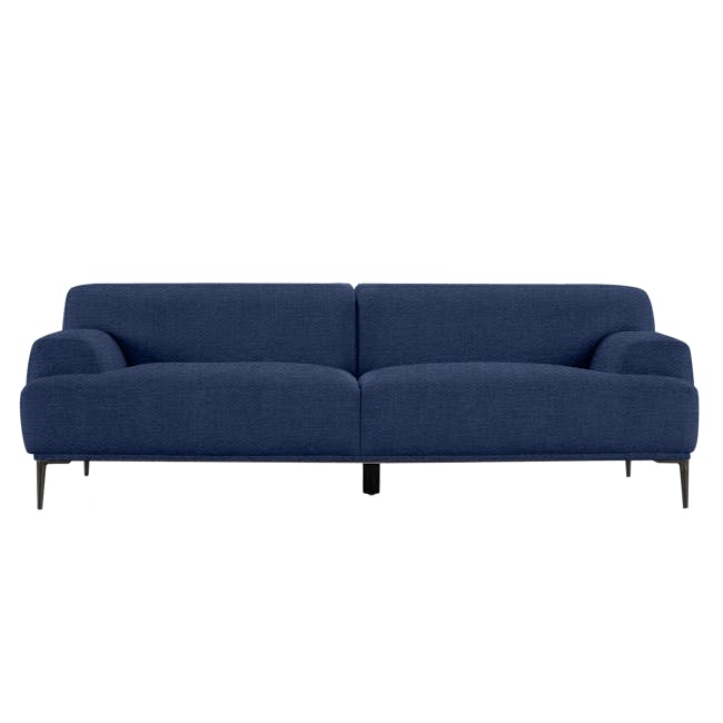 Brielle 3 Seater Sofa in Aurora Blue with Lucian Lounge Chair in Pewter Grey - 3