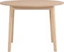 Sergio Round Dining Table 1m in Milk Oak with 2 Macy Dining Chairs in Green - 3