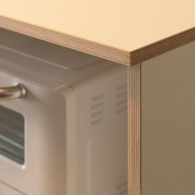 Arison Modular Cabinet 1.2m - 6 - Sleek, modern kitchen countertop, Minimalist design elements, White and beige color