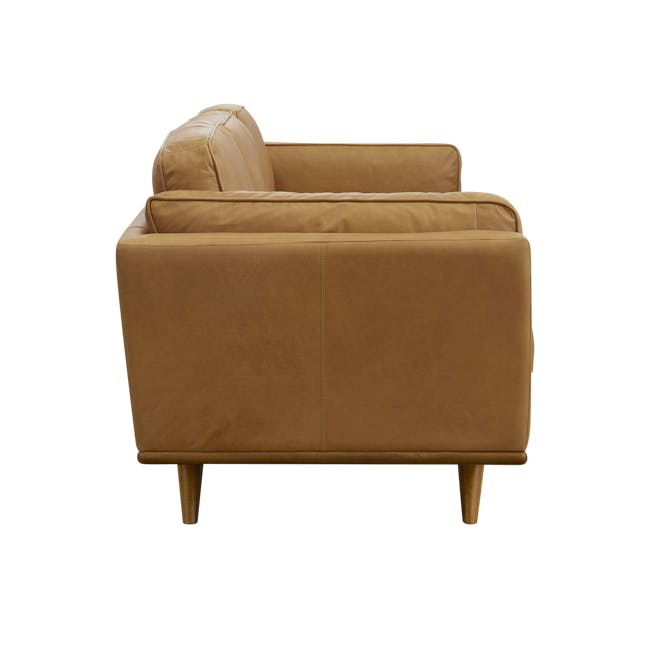 Charles 3 Seater Sofa - Russet (Premium Aniline Leather) - 3