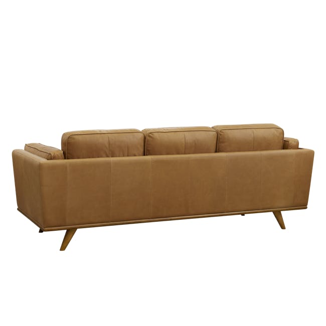 Charles 3 Seater Sofa - Russet (Premium Aniline Leather) - 4