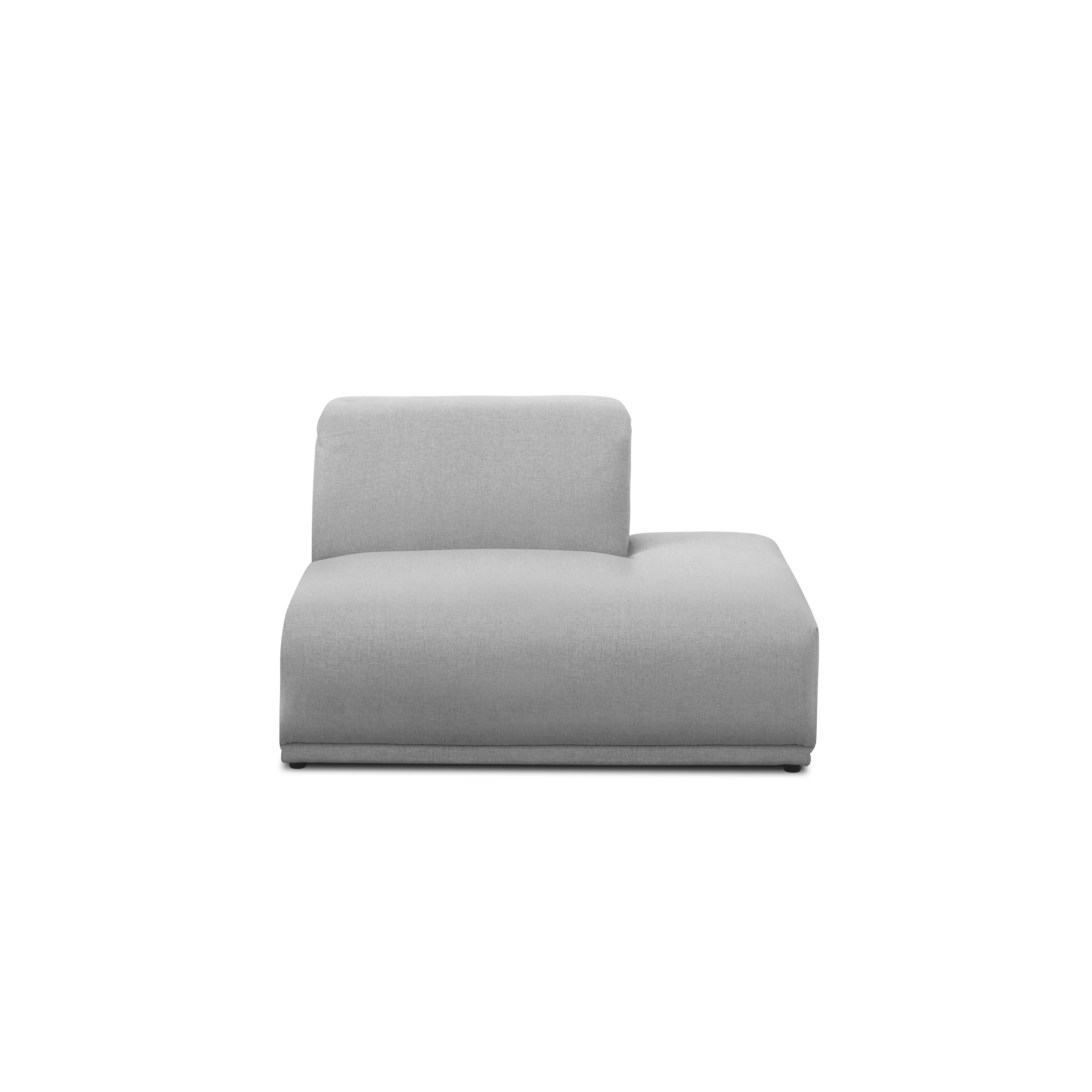 Milan Right Extended Unit - Slate (Fabric)