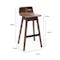 Ava Low Back Bar Chair - Black Ash Veneer, Walnut - 5