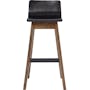 Ava Low Back Bar Chair - Black Ash Veneer, Walnut - 3