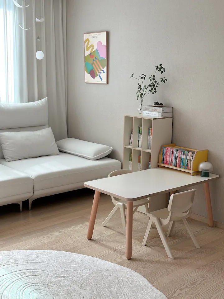 Ethan Kids Table - Cream - 12