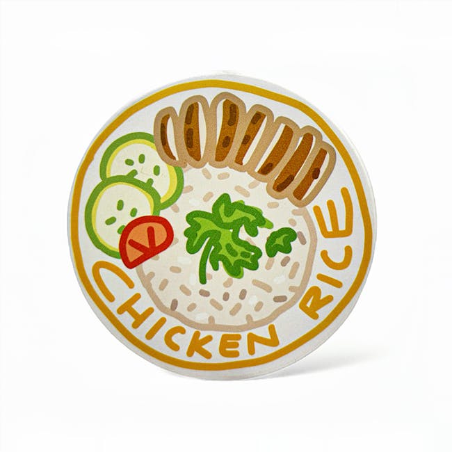 Diatomite Coasters - Hawker Hits (Chicken Rice, Satay, Chilli Crab, Kaya Toast) - 4