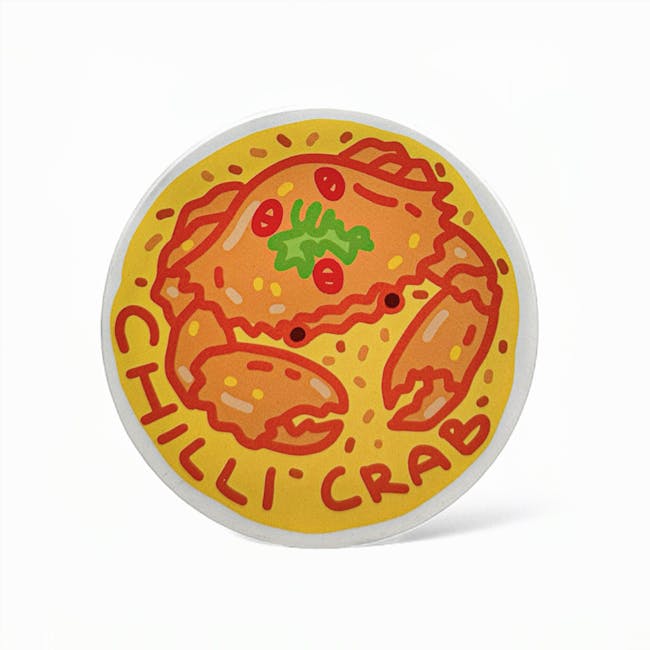 Diatomite Coasters - Hawker Hits (Chicken Rice, Satay, Chilli Crab, Kaya Toast) - 3