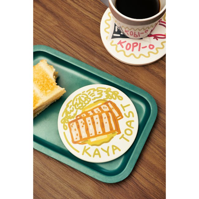 Diatomite Coasters - Hawker Hits (Chicken Rice, Satay, Chilli Crab, Kaya Toast) - 9