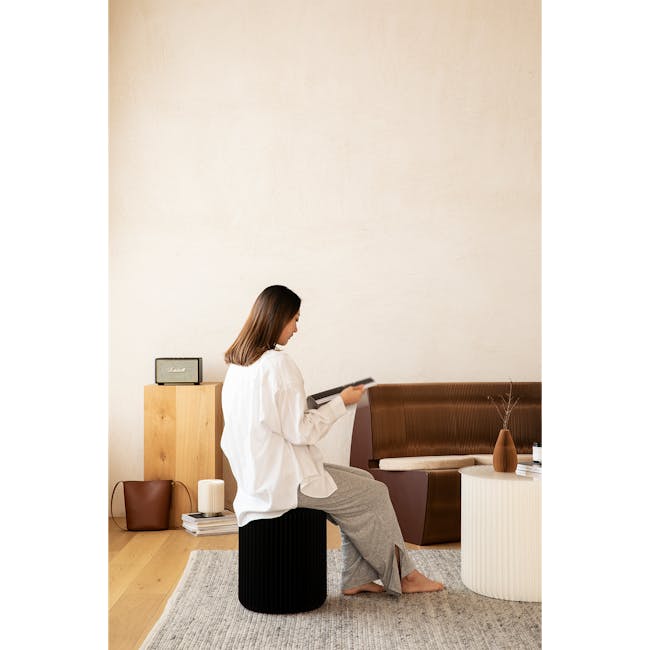 Athena Foldable Stool - Black - 2