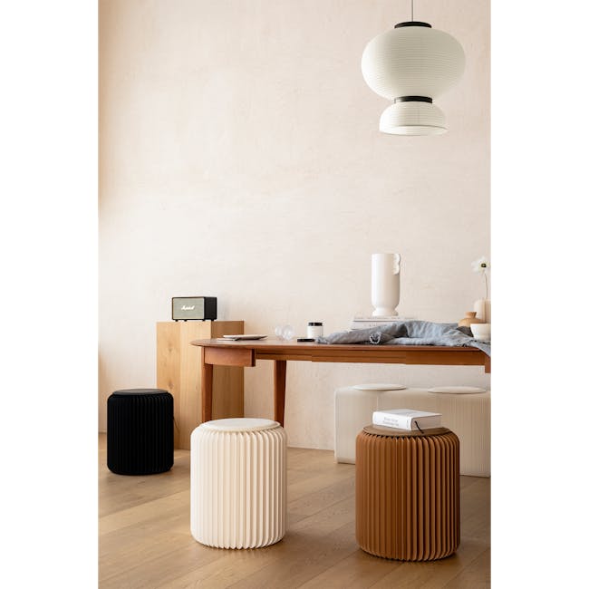 Athena Foldable Stool - Black - 6