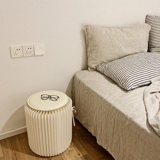 Athena Foldable Stool - Black - 20