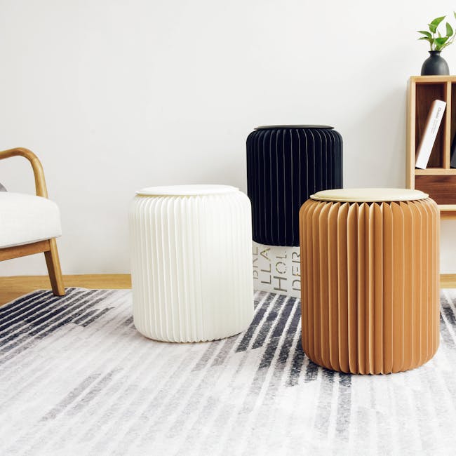 Athena Foldable Stool - Black - 25