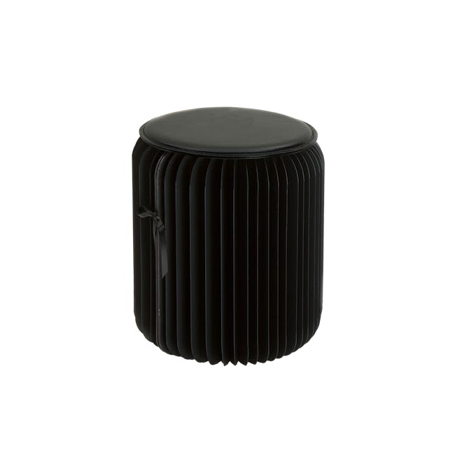 Athena Foldable Stool - Black - 1