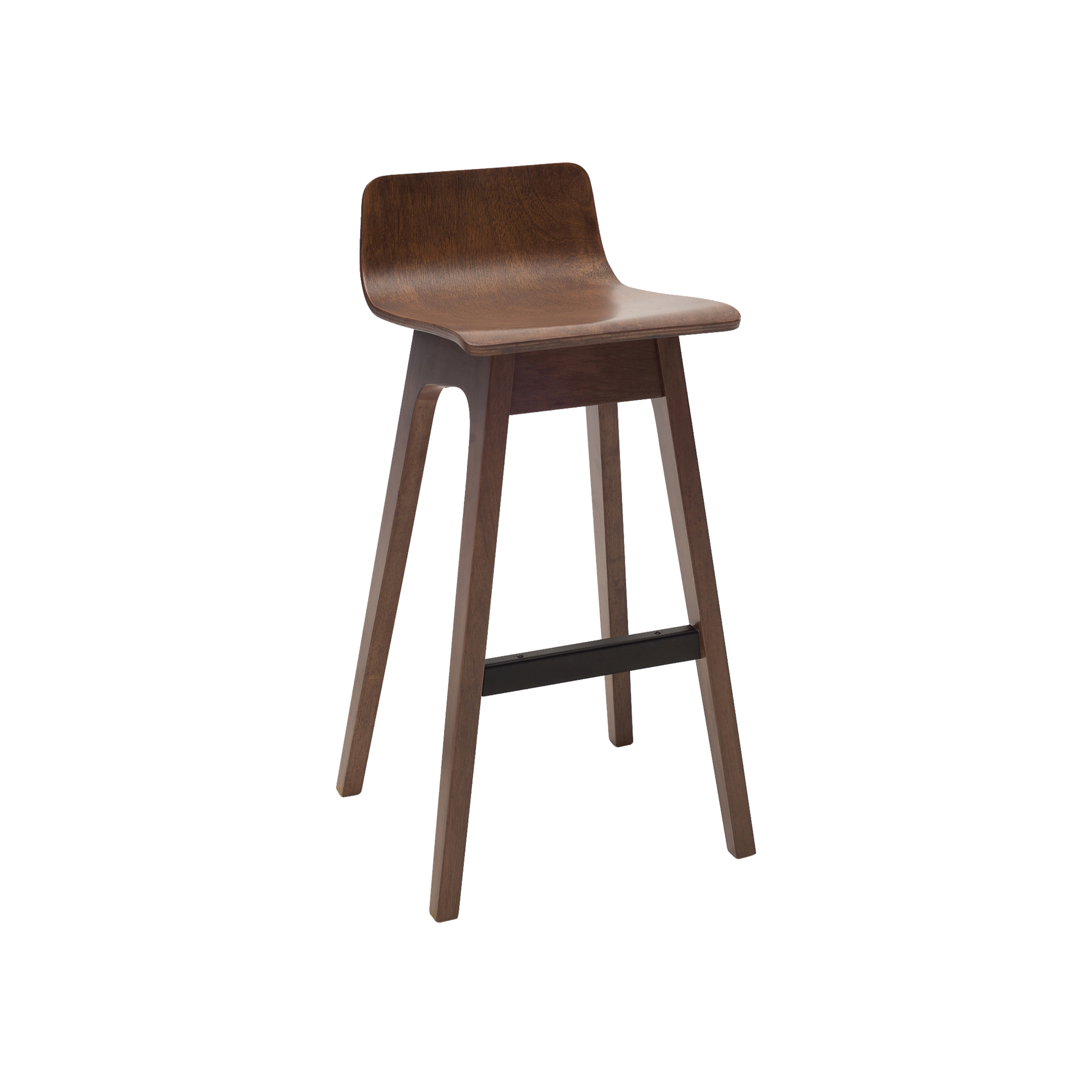 low back wood stool