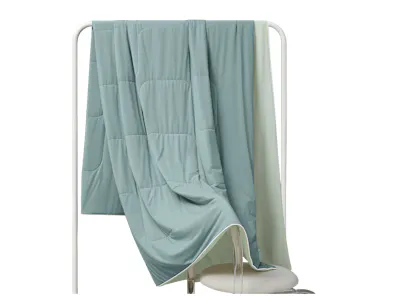 Maison De Claire Glacier Reversible Dual-Sided Cooling Blanket - Sage Green, Celadon Green (2 Sizes)