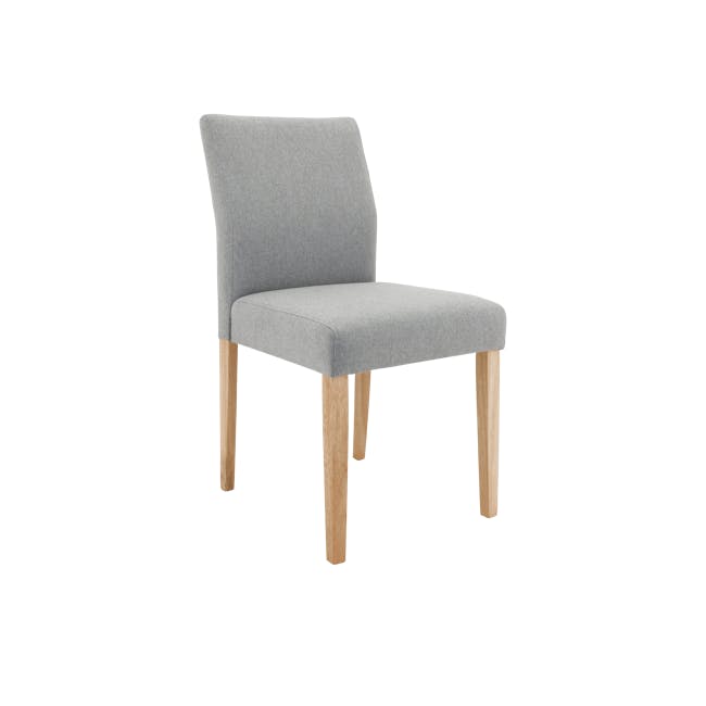 Ladee Dining Chair - Natural, Pale Silver - 0