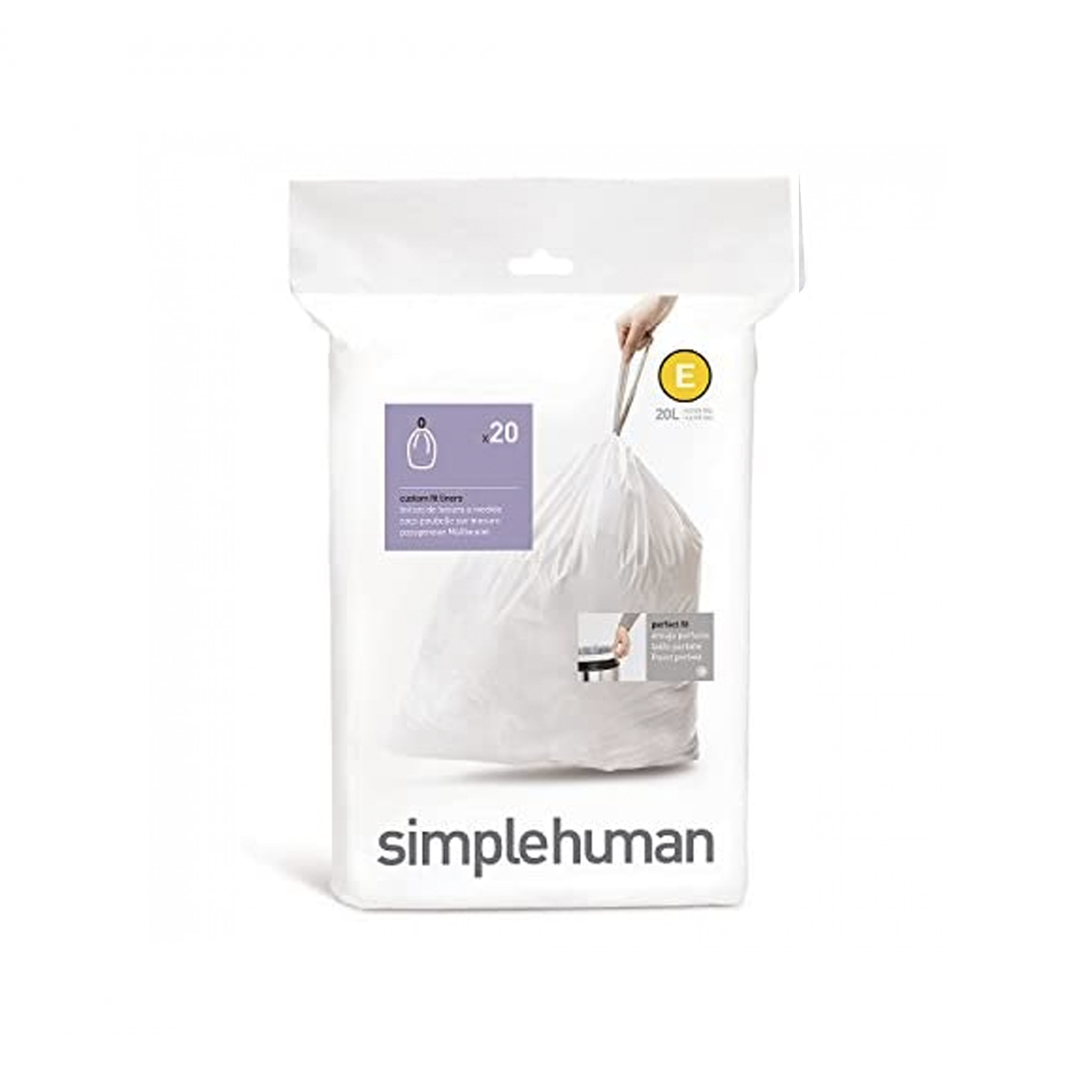 simplehuman Pefect Fit Liner 20L E, simplehuman Accessories HipVan