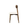Lowell Dining Chair - Walnut, Ivory (Faux Leather) - 7