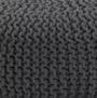 Maui Knitted Pouf - Charcoal Grey - 3