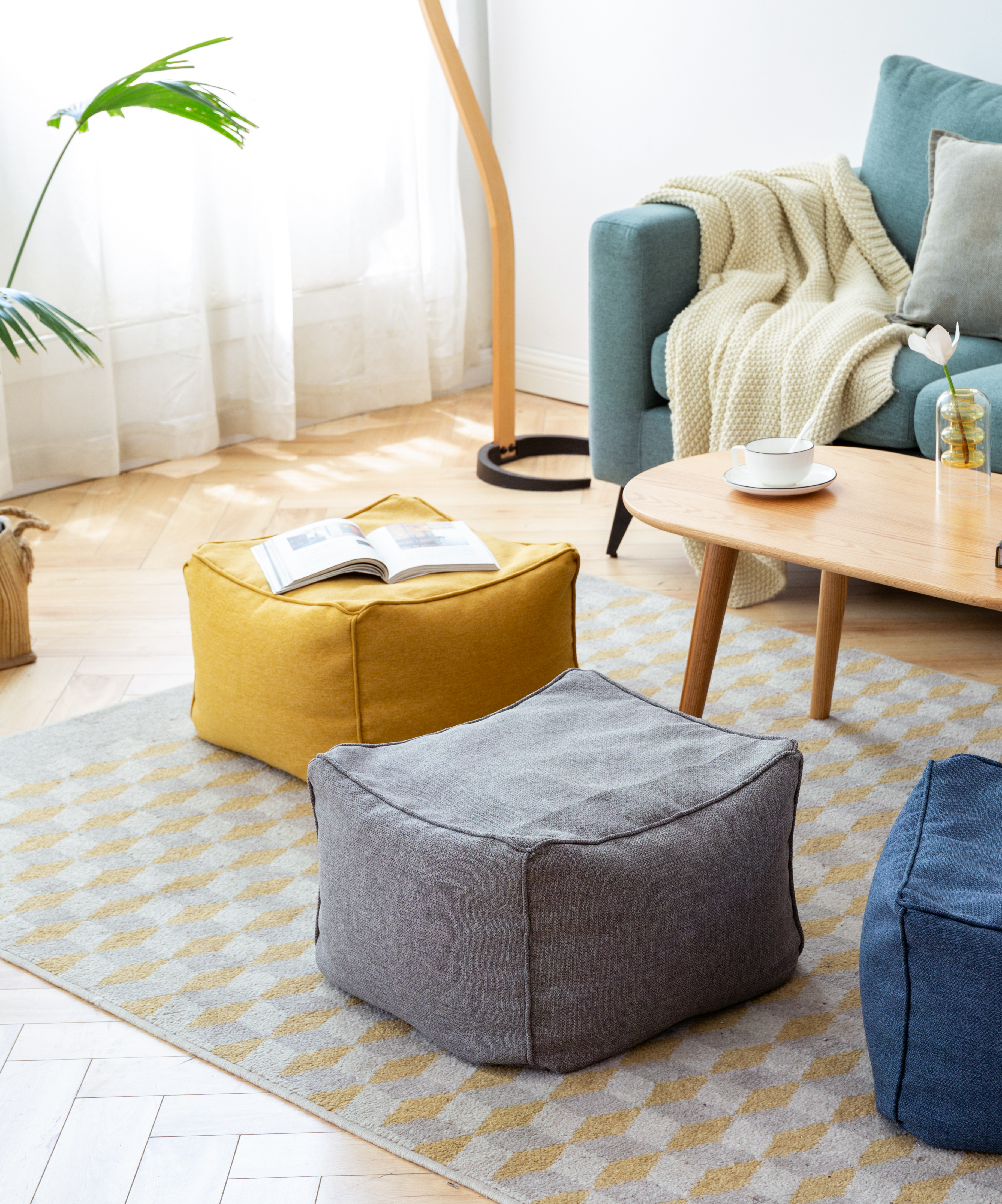 Kirby Bean Bag Grey, Kirby by HipVan HipVan