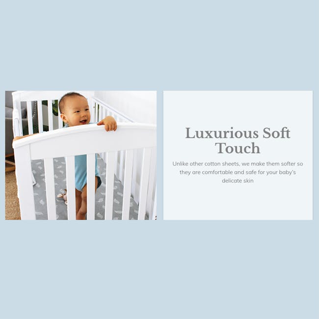 Babyhood Amani Bebe Jersey Cotton Round Fitted Sheet (4 designs) - 1
