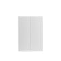 Fikk 2 Door Tall Cabinet - White Fluted - 0