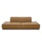 Milan Duo Extended Sofa - Tan (Faux Leather)