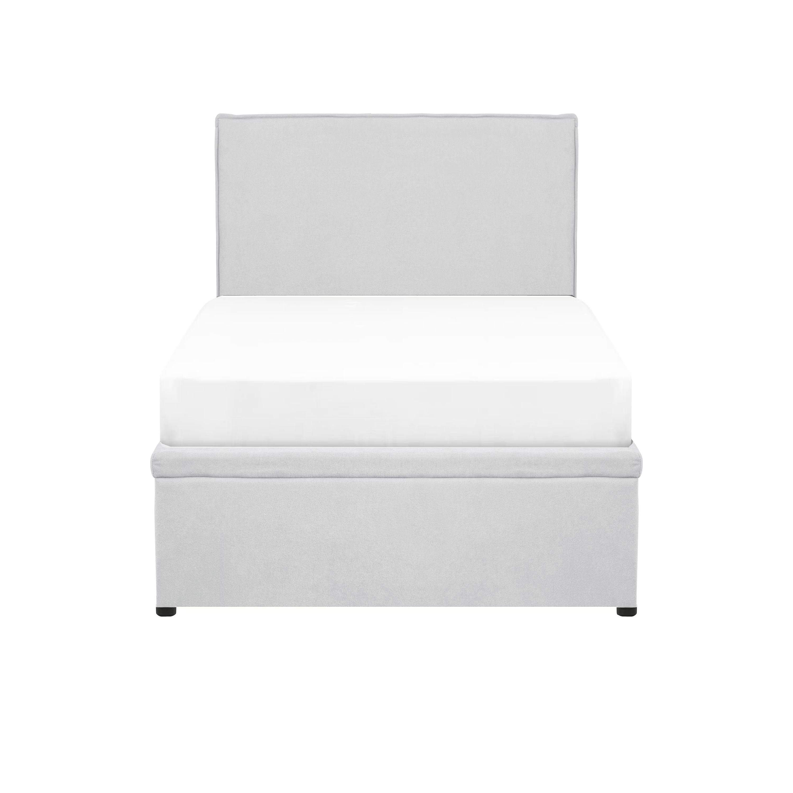 Arthur Super Single Storage Bed - Ice Grey (Fabric)