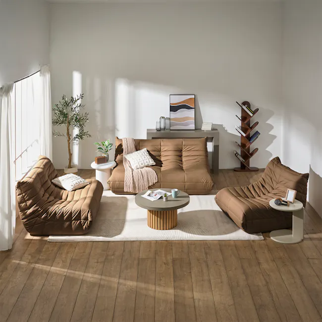 Hayward 2 Seater Low Sofa - Brown (Pet Friendly) - 3