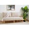 Nara 2 Seater Sofa with Side Table - Beige - 1
