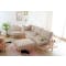 Nara 2 Seater Sofa with Side Table - Beige - 2