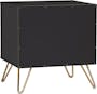 Audrey King Storage Bed in Satin Bronze (Velvet) with 2 Volos Bedside Tables - 20