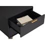 Audrey King Storage Bed in Seal Grey (Velvet) with 2 Volos Bedside Tables - 17