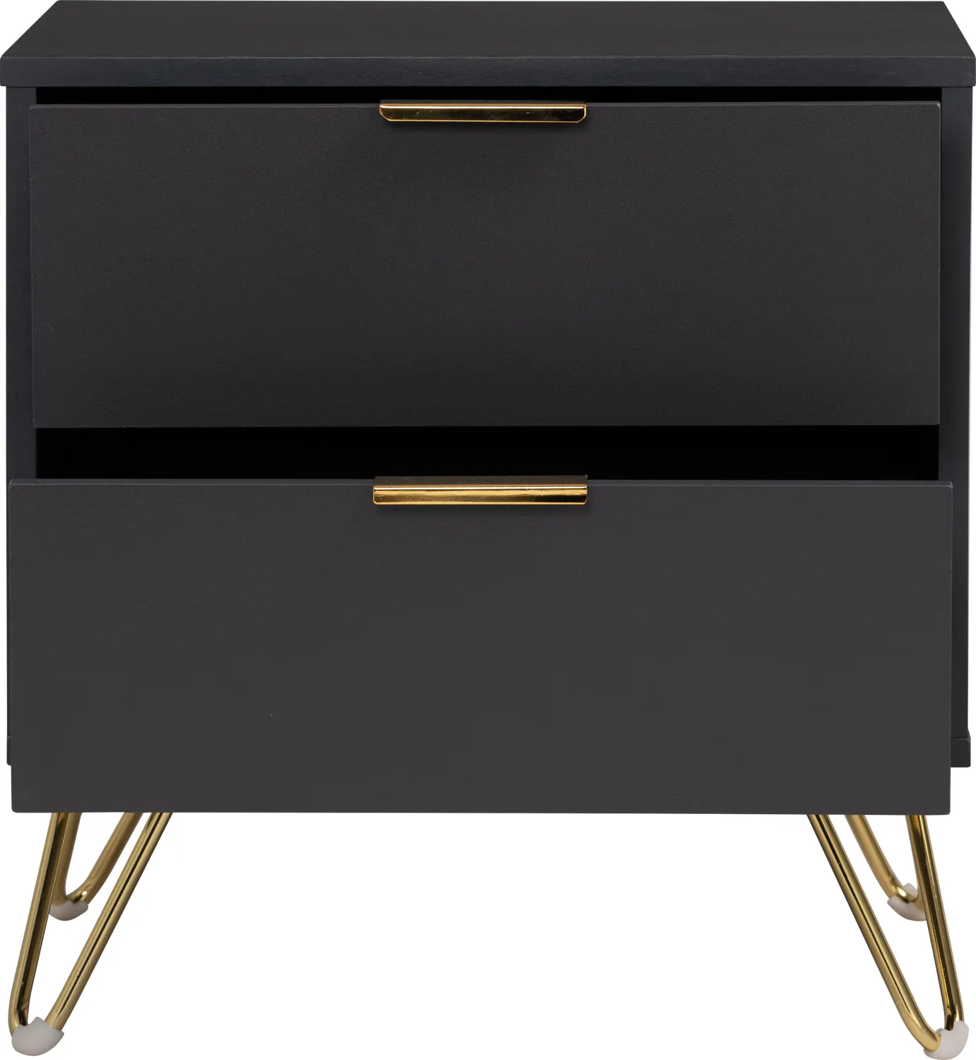 Volos Bedside Table - 11 - Black, sleek, modern, minimalist, elegant, sophisticated, contemporary, stylish, chic