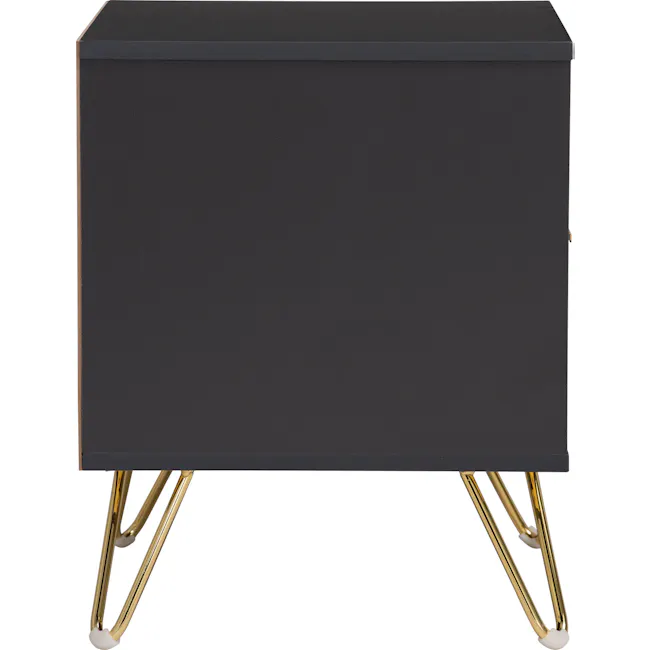 Volos Bedside Table - 16 - modern sideboard, sleek black sideboard, minimalist sideboard, contemporary sideboard, elegant